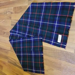 Loch Lomond 100% Pure Wool Plaid Scarf Made in England